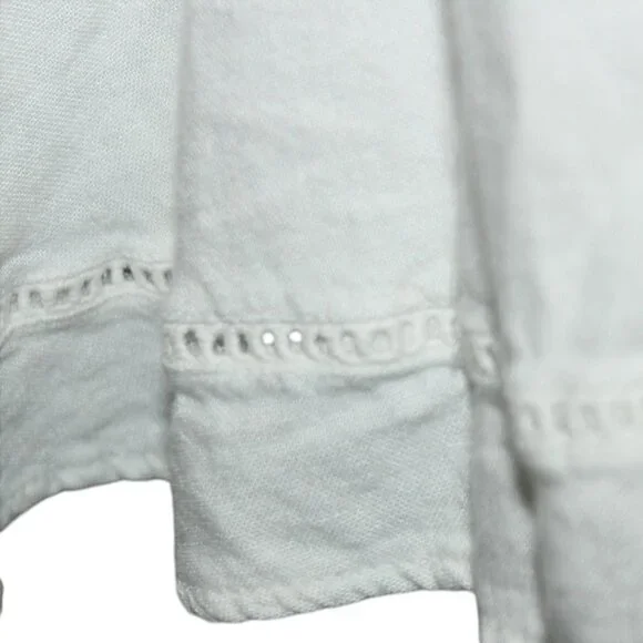 OLD NAVY White Sundress Sz XL Embroidered Midi Dress Wedding Beach Vacation - Picture 5 of 12